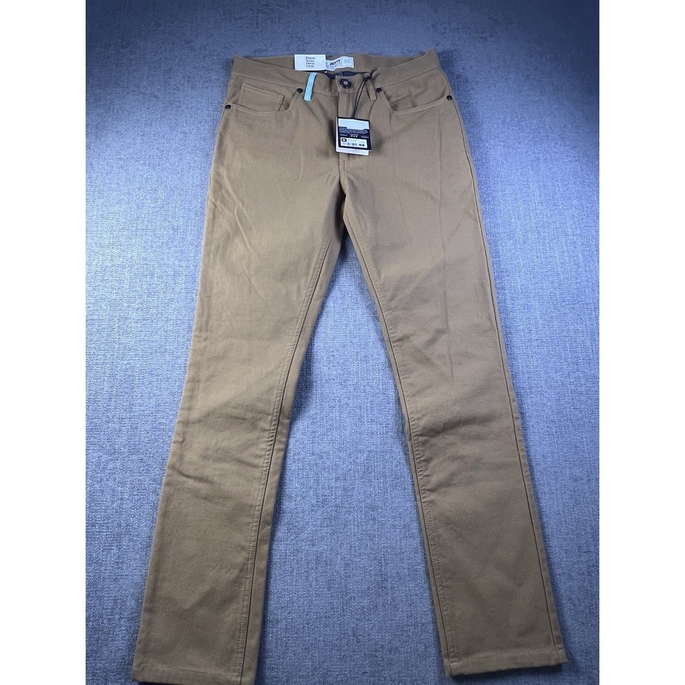 Jetty The Mariner Lined Pant Men 30x30 Dark Khaki Coastal Vibe Tapered Stretch